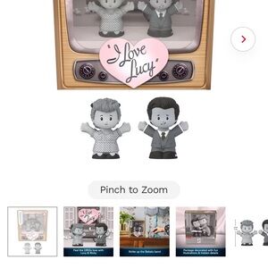 Fisher-Price I Love Lucy Action Figures - Gray